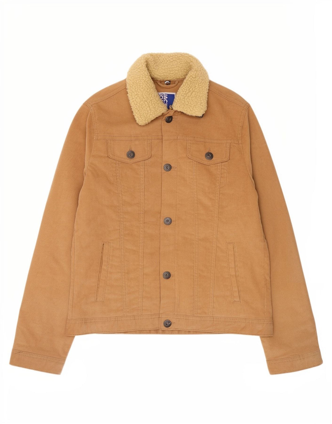 Jaqueta de veludo Jack & Jones Boys 13-14 anos algodão bege