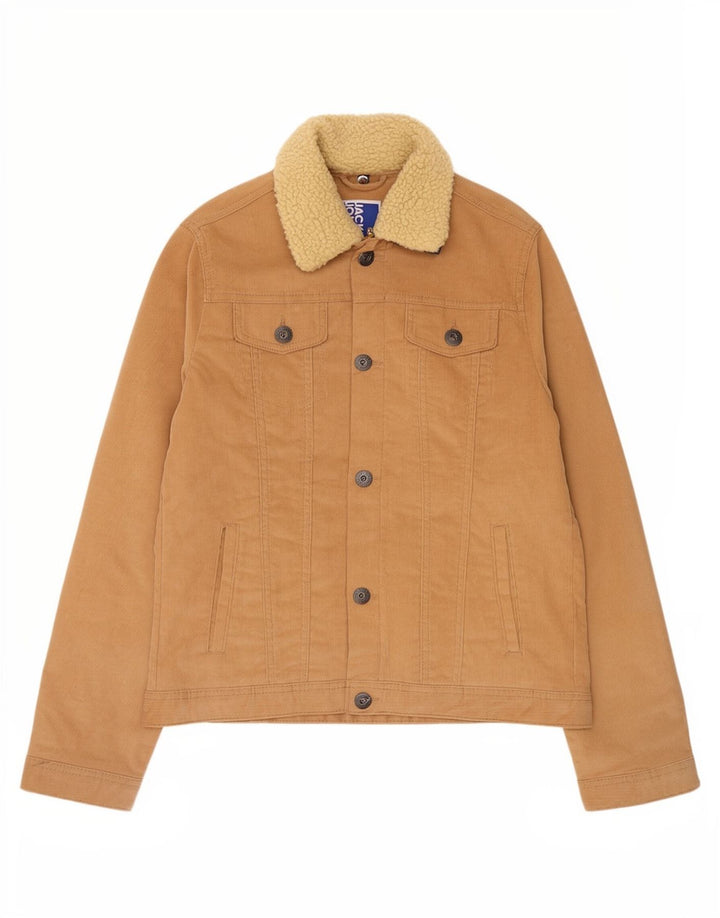 Jaqueta de veludo Jack & Jones Boys 13-14 anos algodão bege