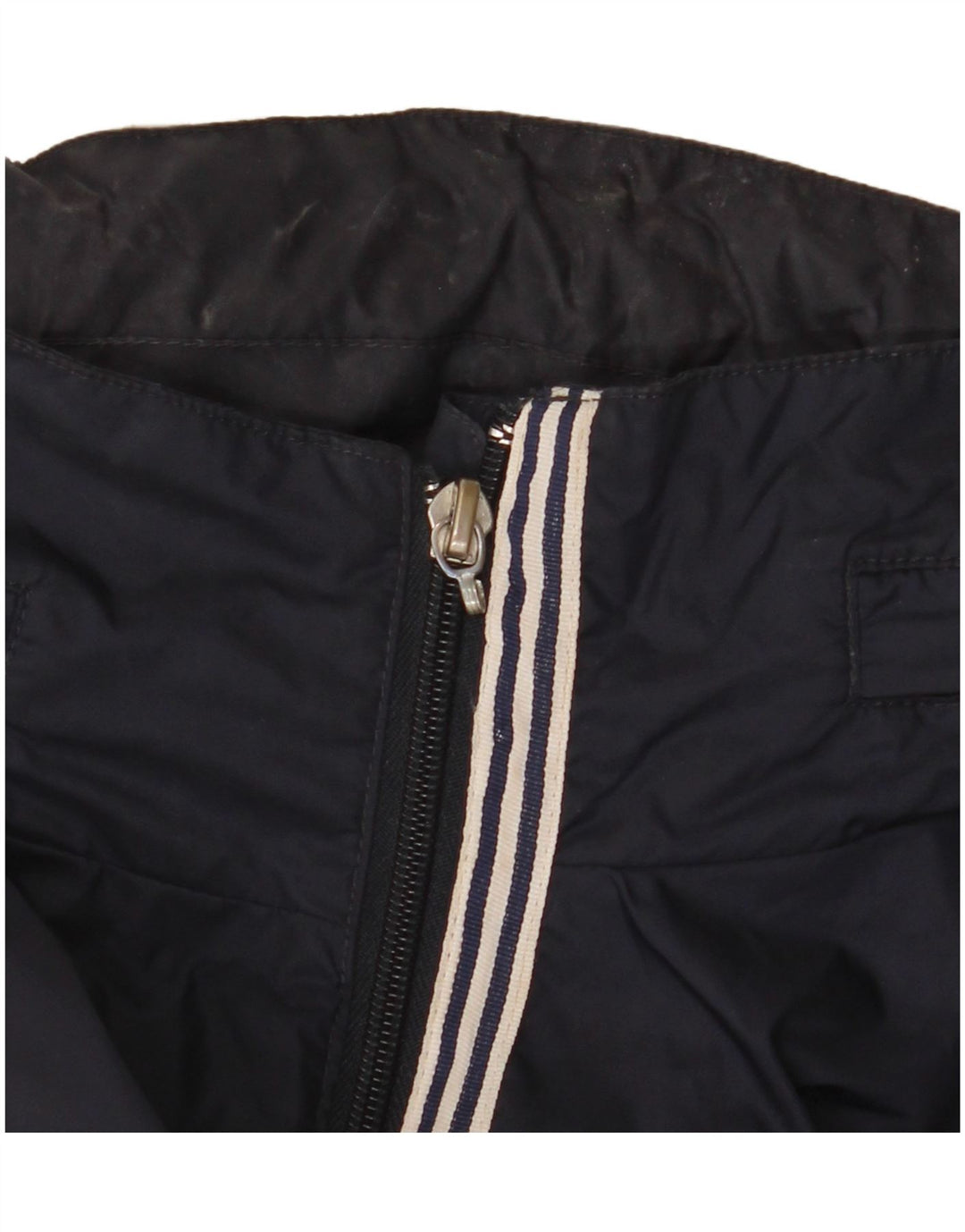 Jaqueta de chuva masculina Armani Jeans UK 40 grande azul marinho poliamida