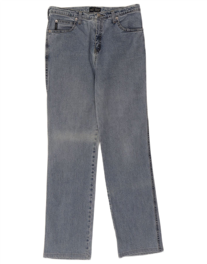 ARMANI Jeans retos femininos W29 L28 algodão azul