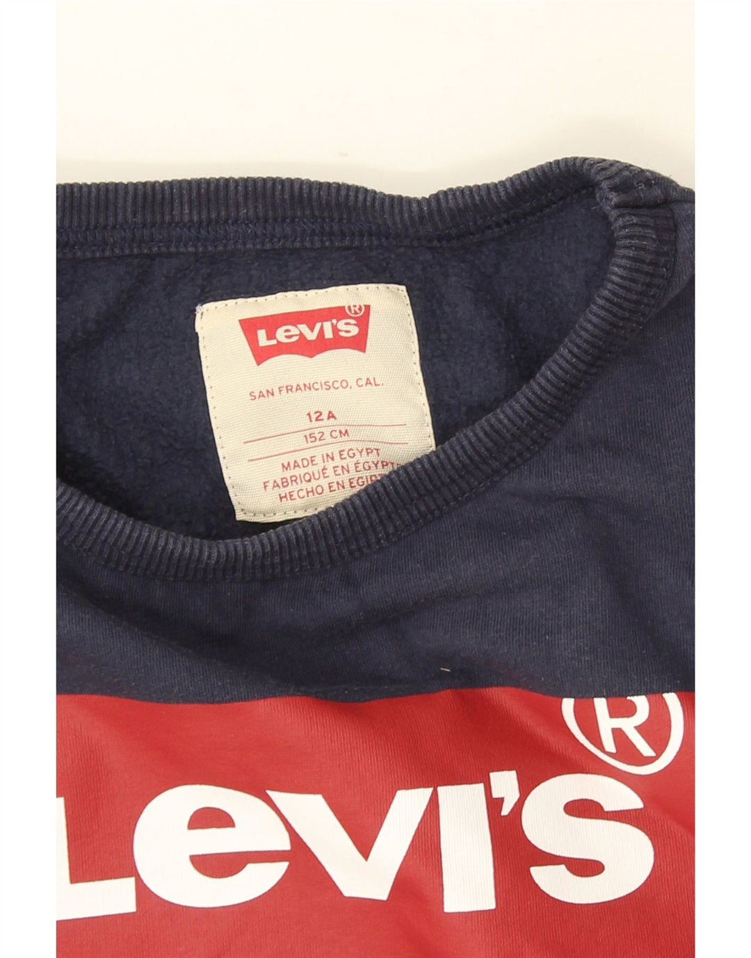 Moletom gráfico Levi's Girls 11-12 anos azul marinho