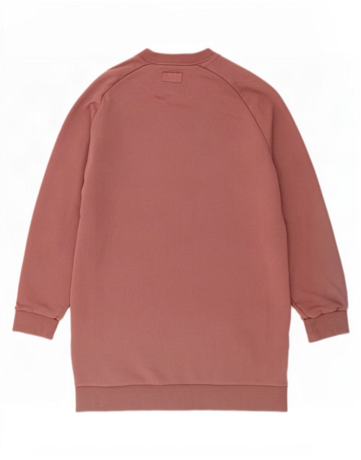 Converse feminino oversized gráfico moletom jumper vestido Reino Unido 10 pequeno rosa