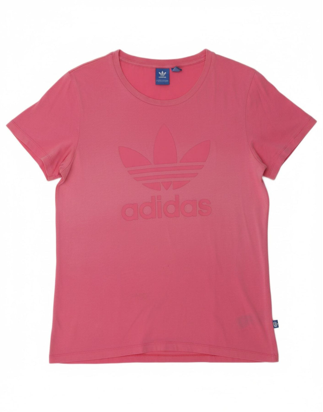 ADIDAS Womens Graphic T-Shirt Top UK 8 Samll Rosa Algodão