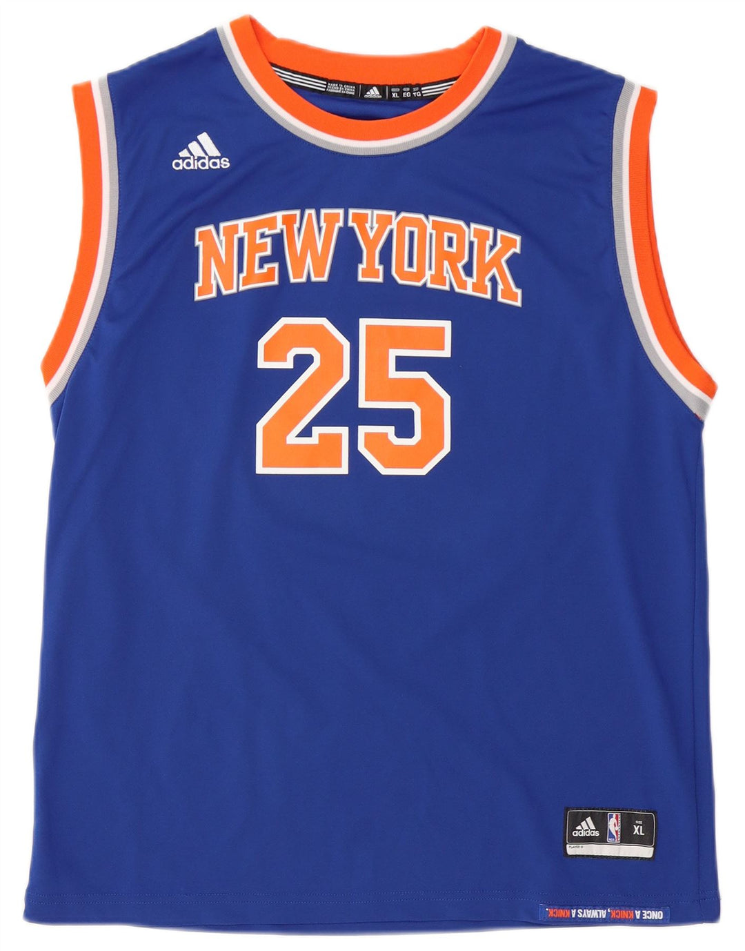 ADIDAS Masculino New York Knicks Graphic Vest Top XL Azul Poliéster