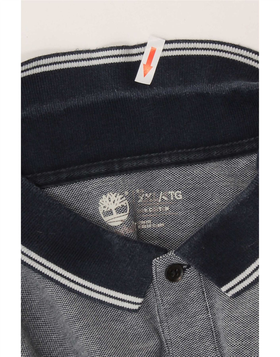 Camisa polo masculina Timberland 2XL algodão azul