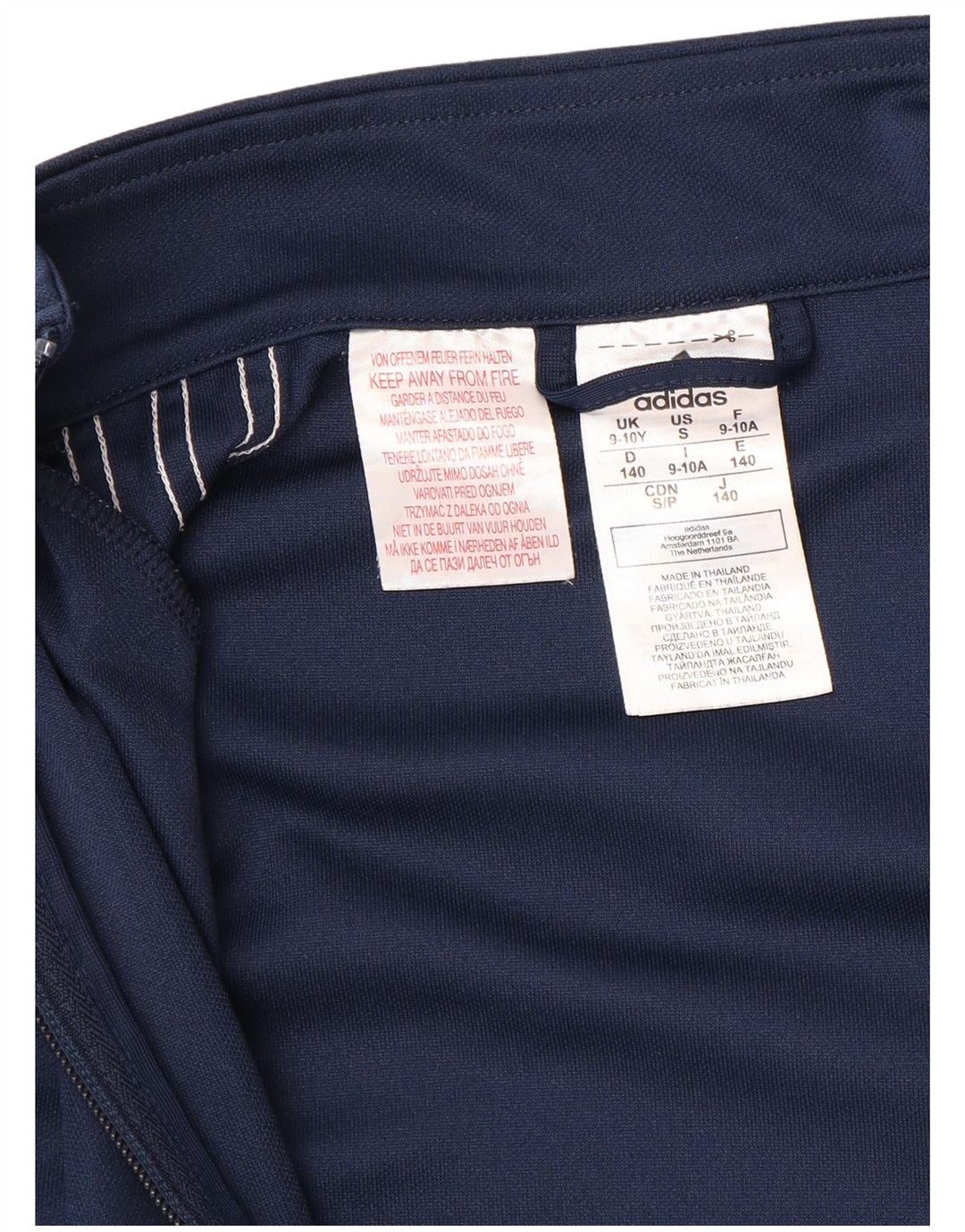 Jaqueta ADIDAS Menino Aeroready Top 9-10 Anos Azul Marinho Poliéster