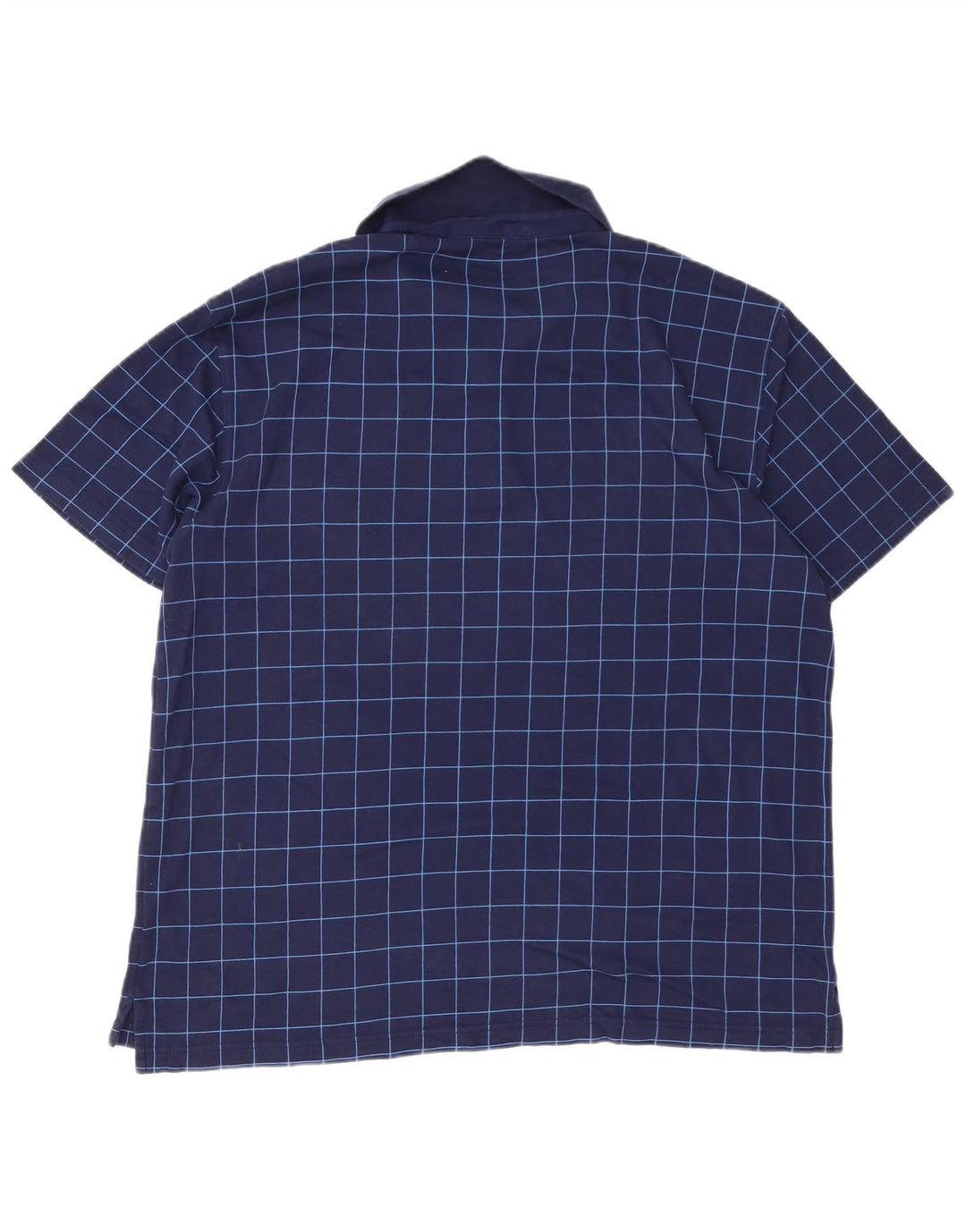 Camisa polo masculina IZOD XL algodão xadrez azul marinho