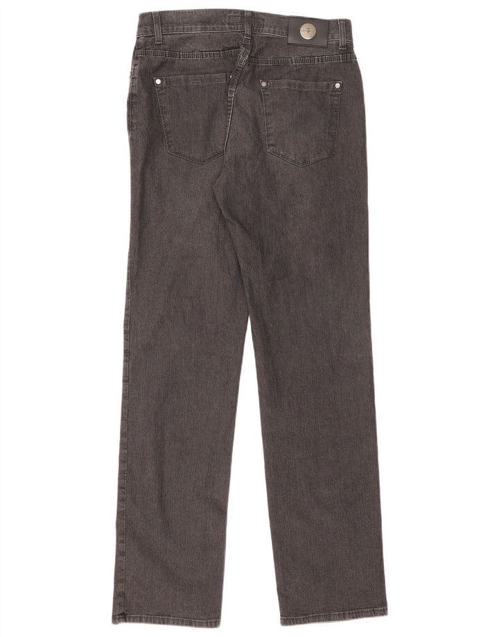 Jeans retos femininos Trussardi W33 L33 algodão cinza