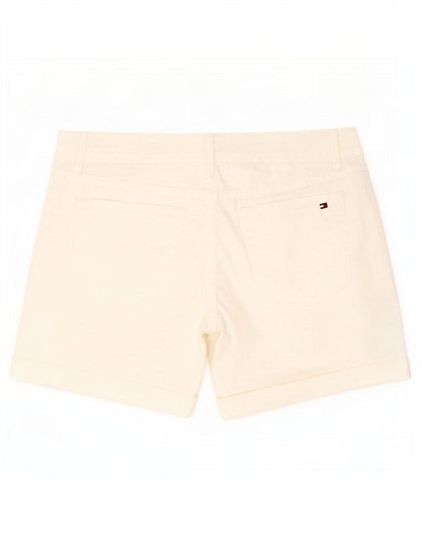 Shorts Chino feminino Tommy Hilfiger EUA 6 médio W32 algodão branco
