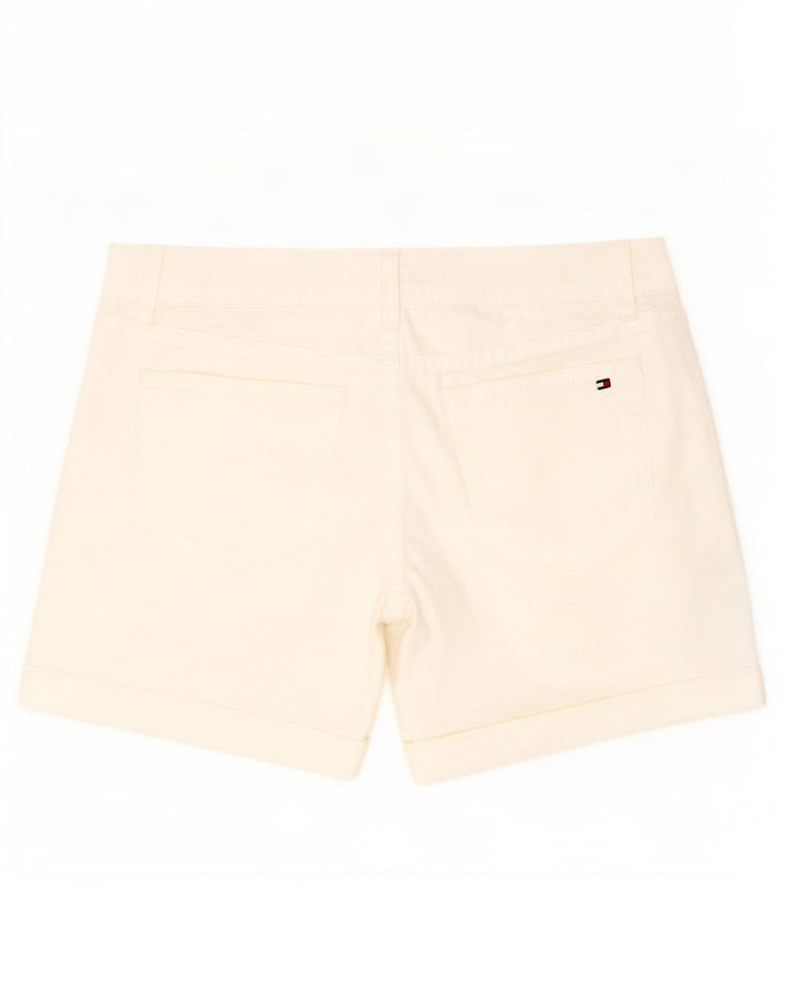 Shorts Chino feminino Tommy Hilfiger EUA 6 médio W32 algodão branco
