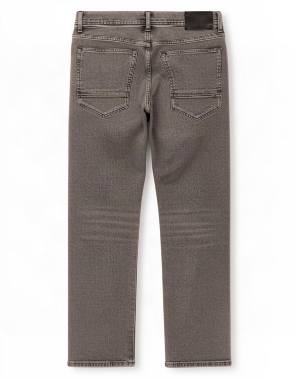 Tommy Hilfiger Masculino Denton Straight Jeans W36 L30 Cinza Algodão