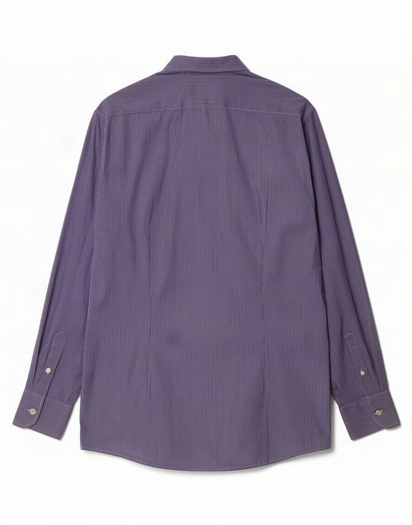 Camisa masculina Benetton listrada azul média