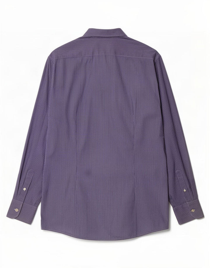 Camisa masculina Benetton listrada azul média