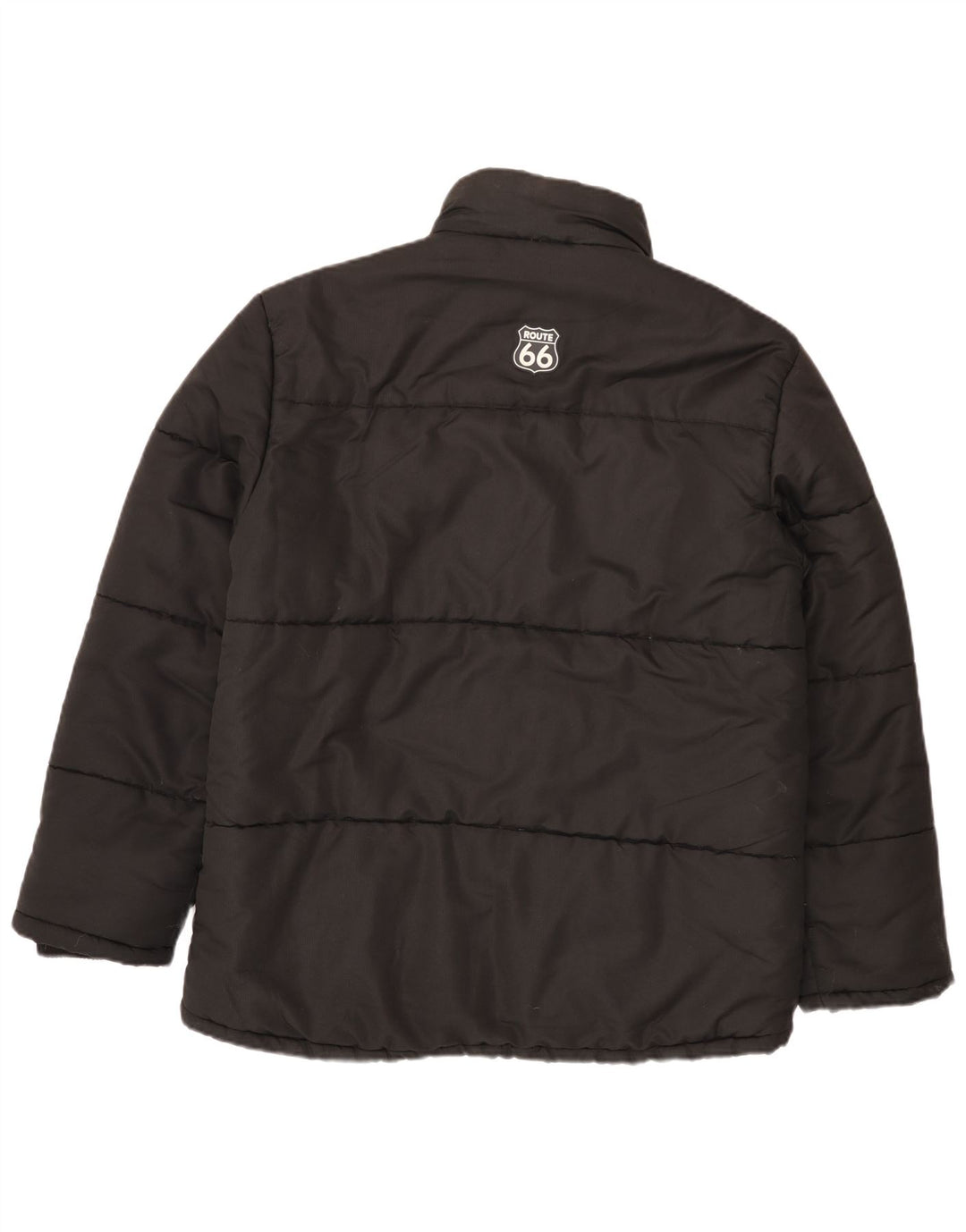 Jaqueta acolchoada masculina ROUTE 66 UK 40 grande poliéster preto