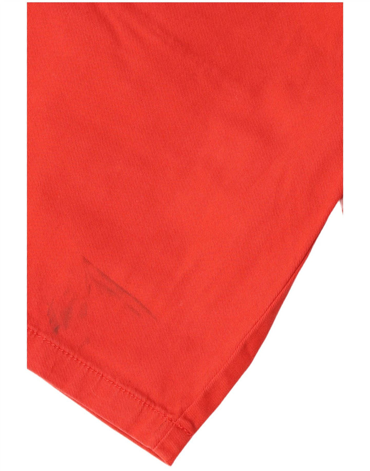 Napapijri Womens Geographic Chino Shorts W30 Poliéster Vermelho Médio