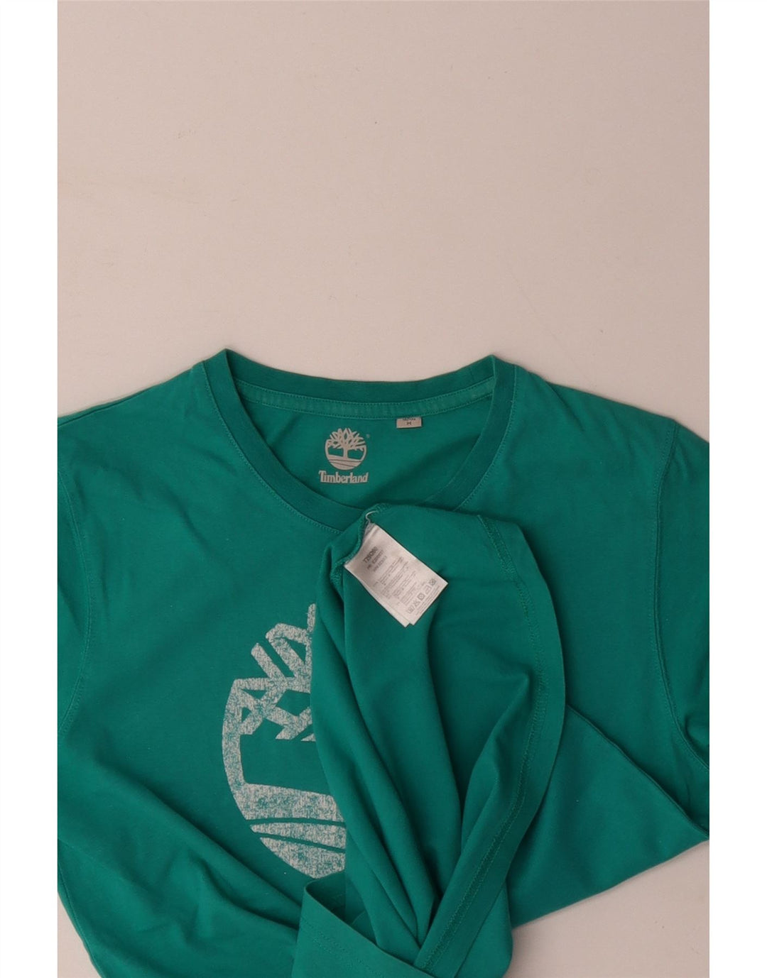 Camiseta masculina gráfica TIMBERLAND algodão azul médio