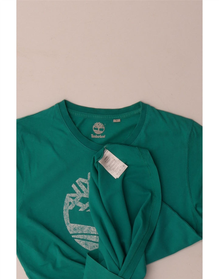 Camiseta masculina gráfica TIMBERLAND algodão azul médio