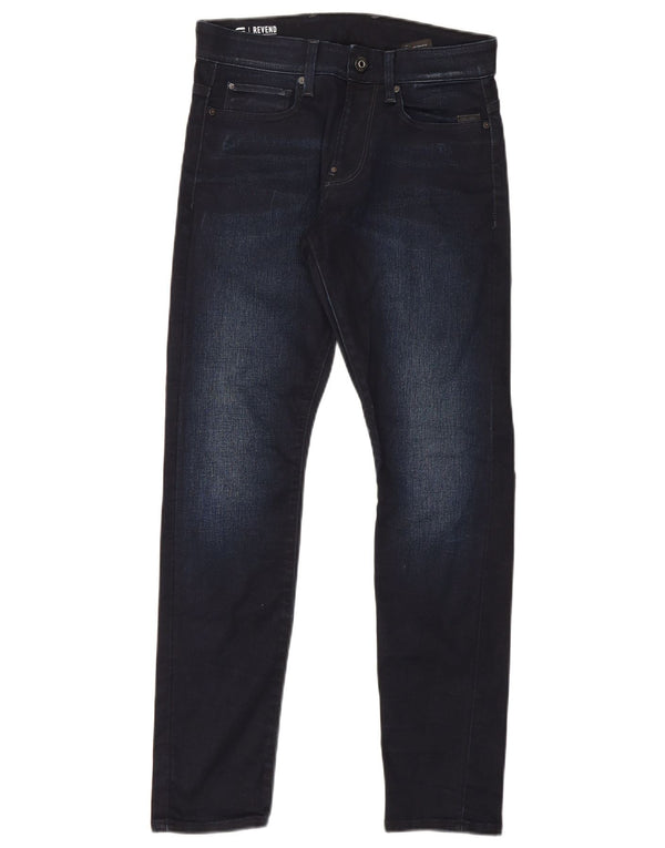 G-Star Mens Revend Skinny Jeans W29 L30 Azul Marinho Algodão