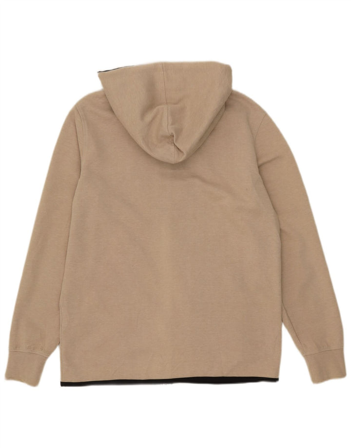Jack & Jones Suéter masculino com capuz e zíper grande poliéster bege