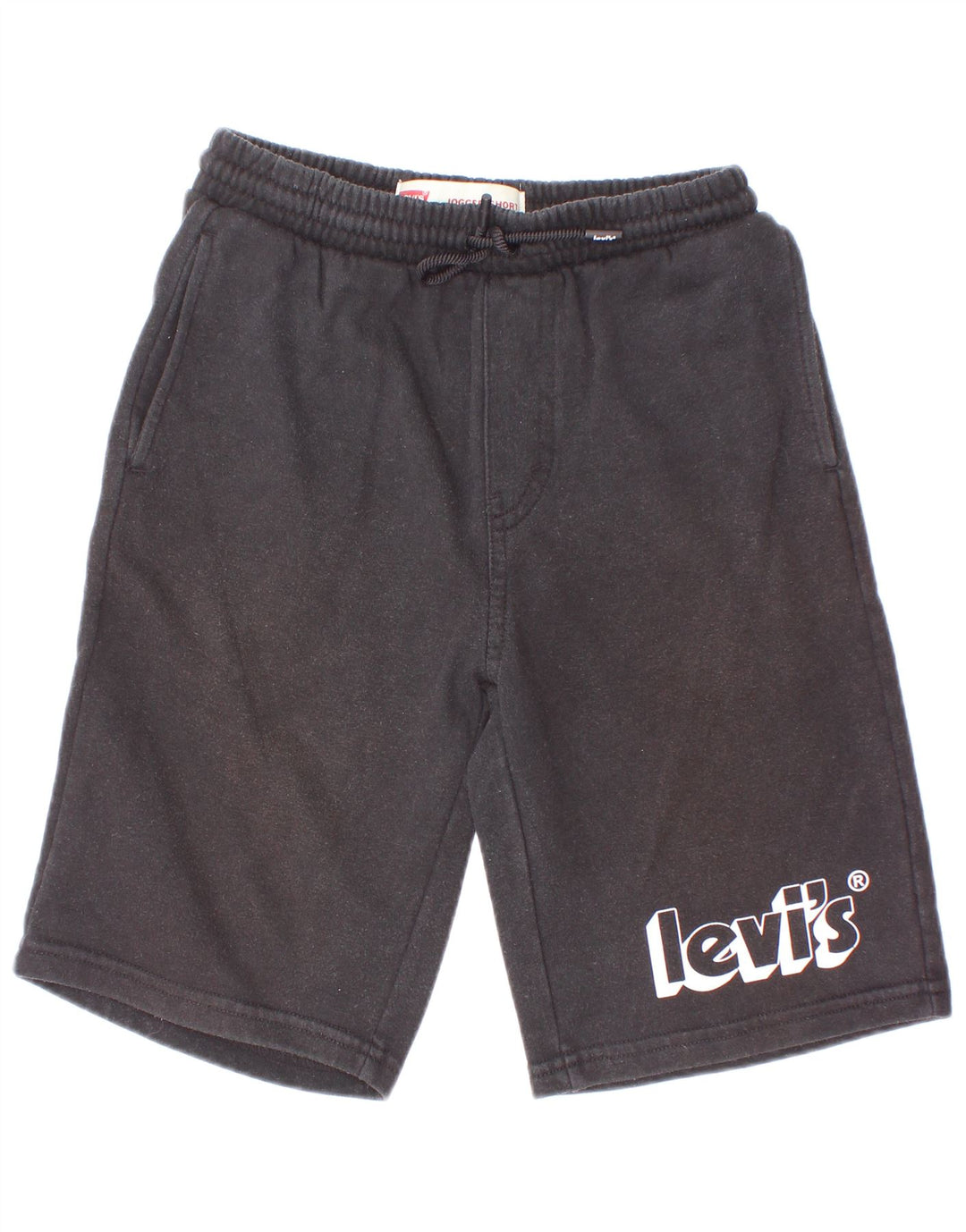 Shorts esportivos gráficos Levi's Boys 9-10 anos algodão preto