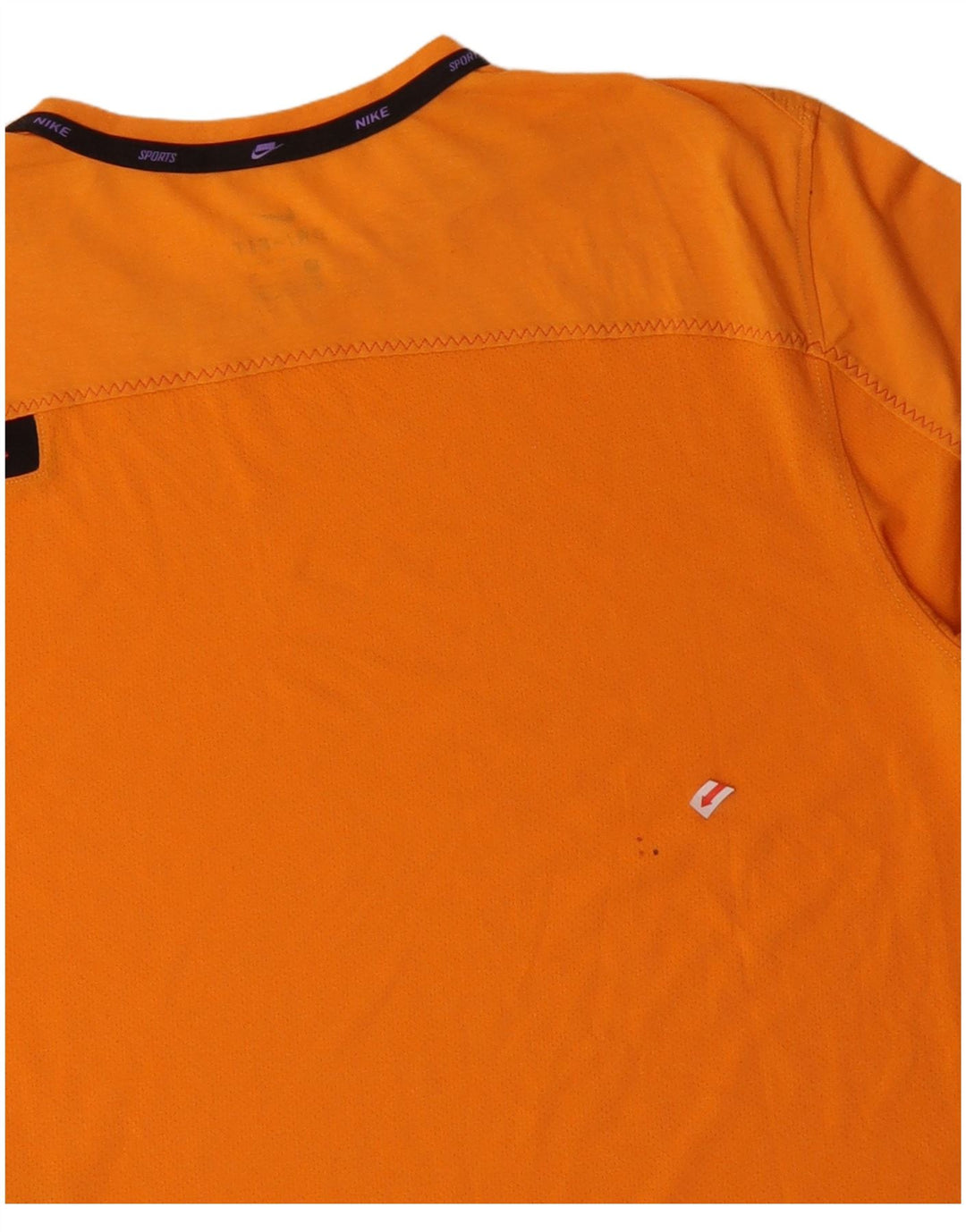 Camiseta masculina NIKE Dri Fit Top médio laranja algodão