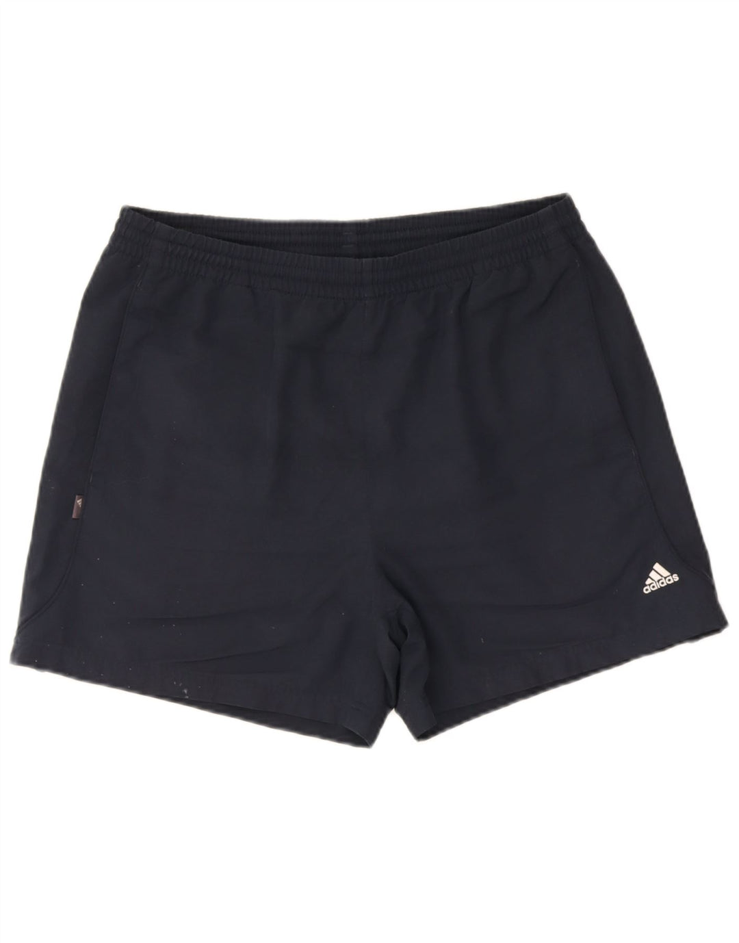 Shorts esportivos masculinos Adidas grandes poliéster azul marinho