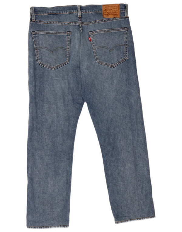 Levi's Masculino 502 Tapered Jeans W33 L26 Azul Algodão