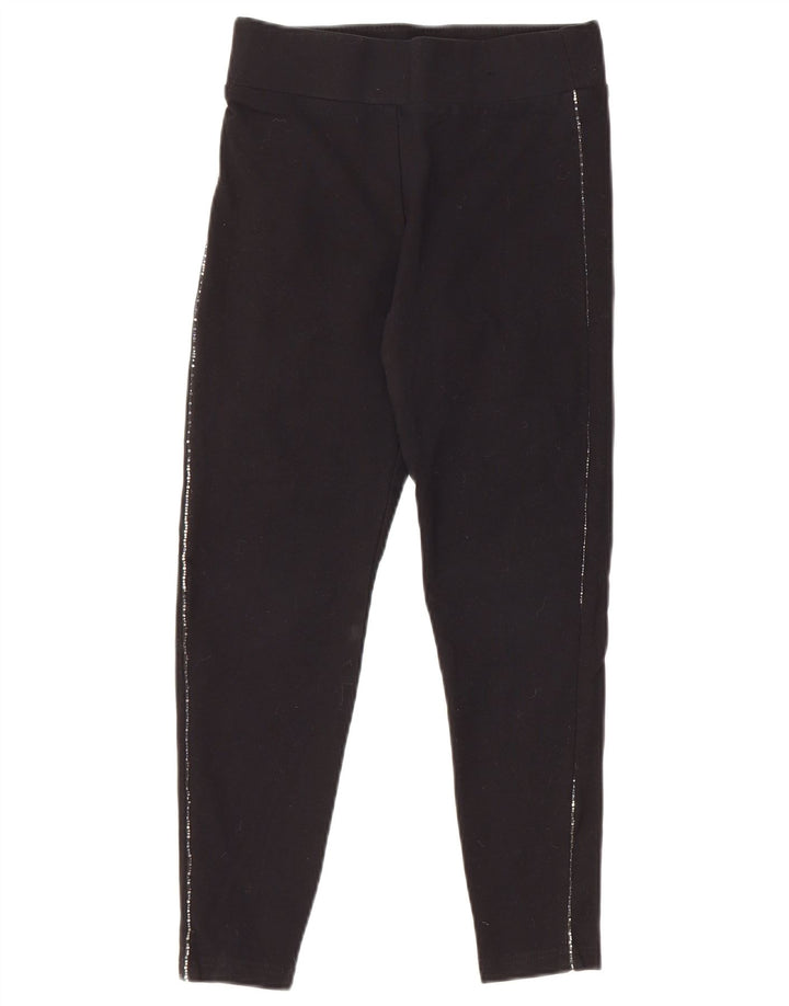 Leggings femininas Marks & Spencer Reino Unido 8 pequenas viscose preta
