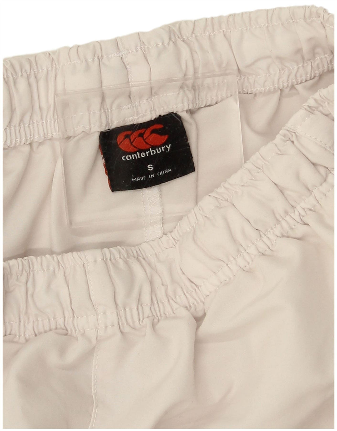 Canterbury Mens Graphic Sport Shorts Pequeno Poliéster Branco