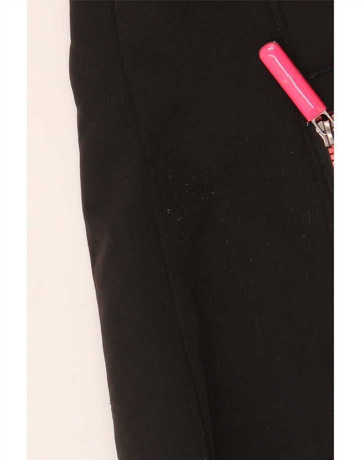 Jaqueta corta-vento feminina Superdry com capuz UK 12 médio preto