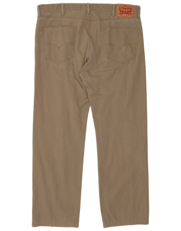 Calça Levi's Masculina 505 Regular Fit Corduroy W38 L32 Algodão Bege