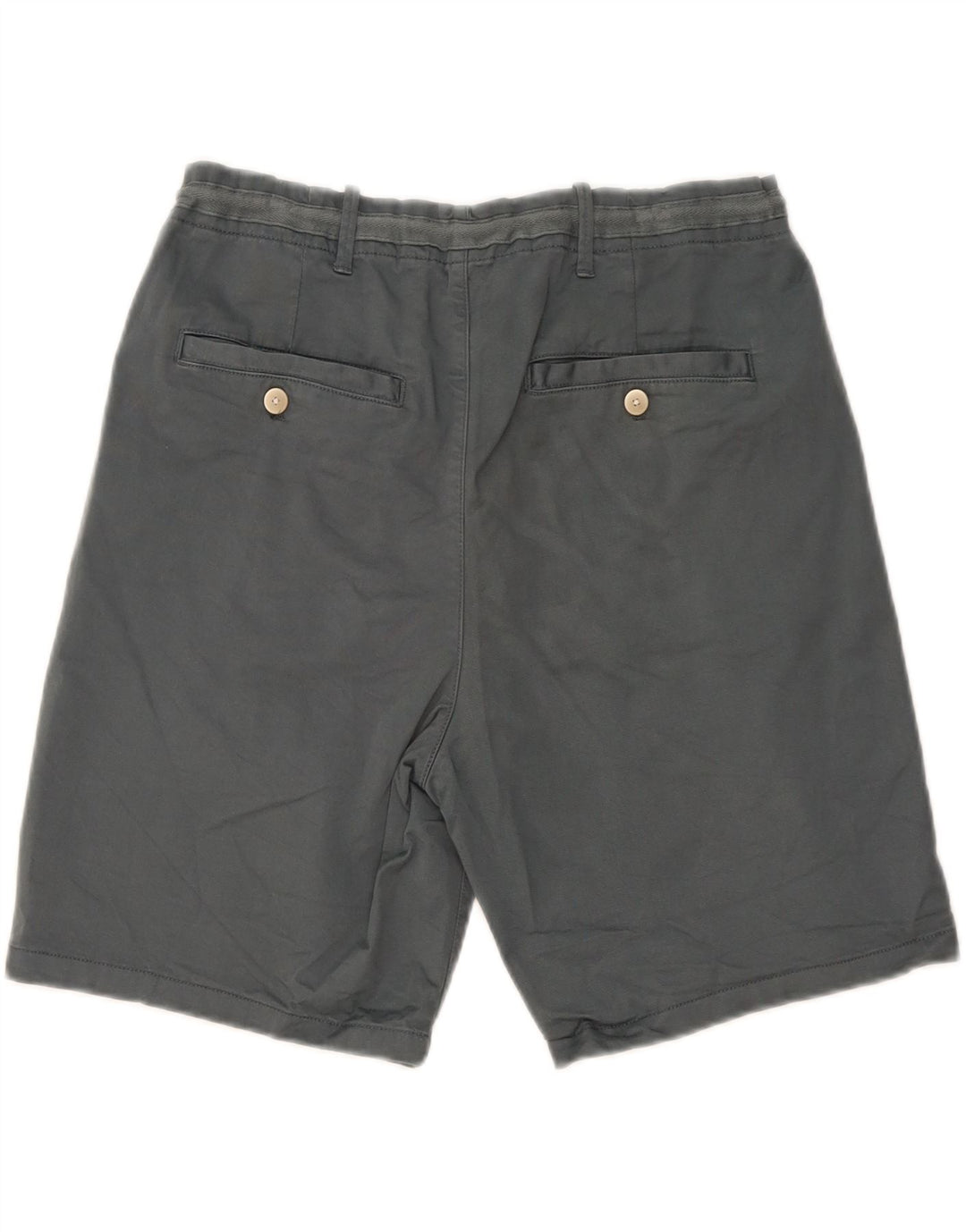 Zara Mens Chino Shorts EU 44 Grande W34 Algodão Cinza