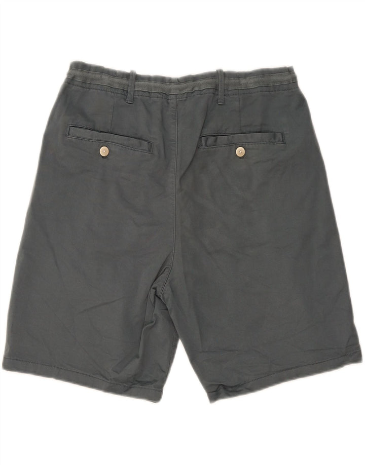 Zara Mens Chino Shorts EU 44 Grande W34 Algodão Cinza