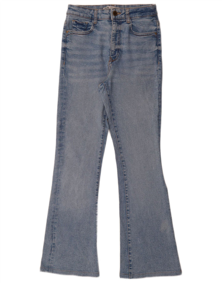 Zara Calça jeans feminina larga EU 36 XS W27 L29 Azul