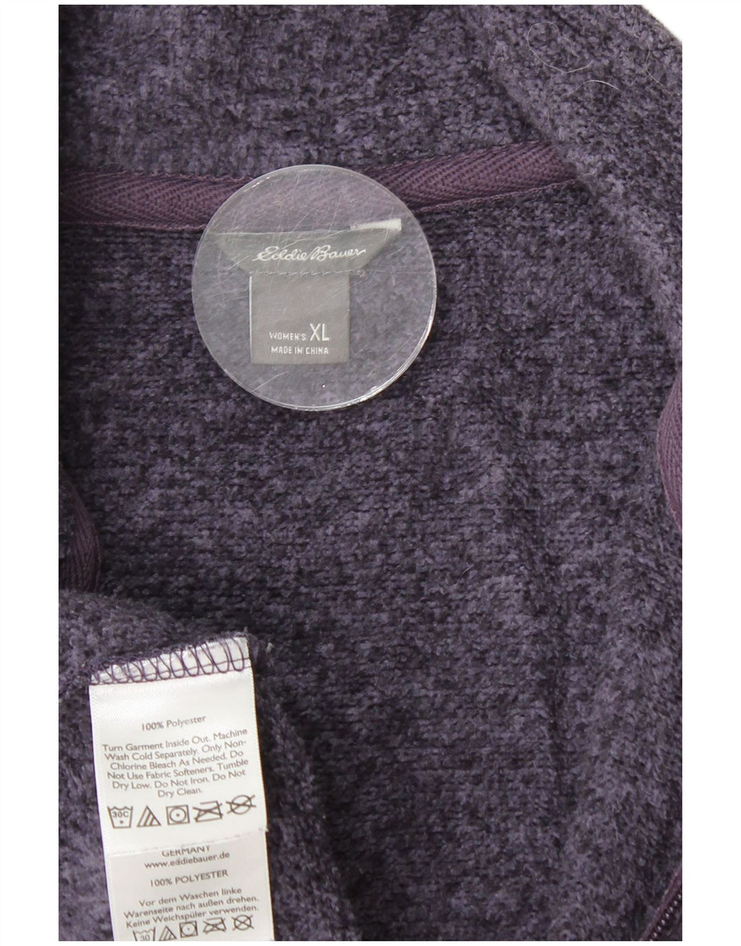 EDDIE BAUER Jaqueta feminina de treino UK 18 XL azul marinho poliéster