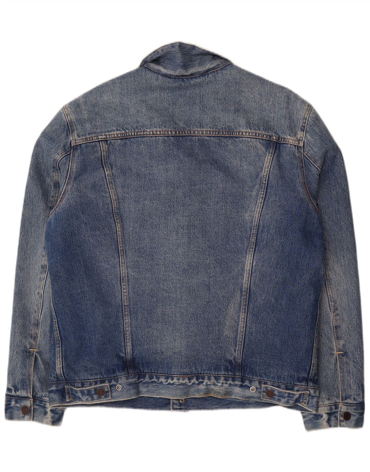 Jaqueta jeans masculina Levi's Sherpa UK 40 grande algodão azul