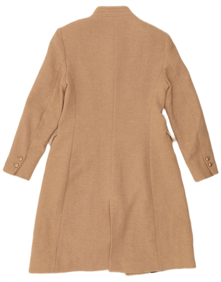 Sobretudo feminino Zara UK 12 lã bege médio