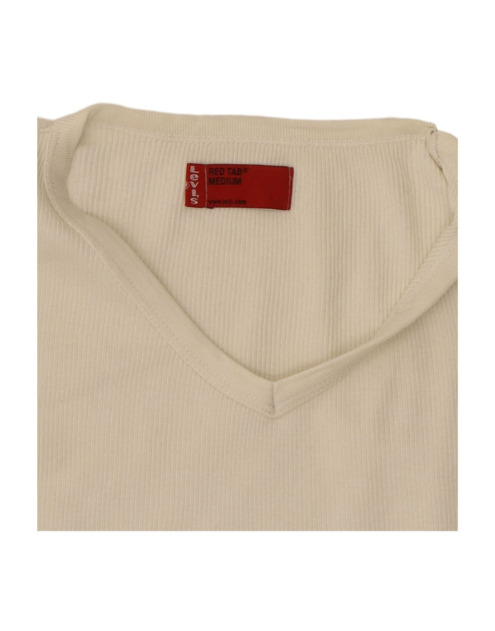 Colete feminino LEVI'S UK 12 médio branco