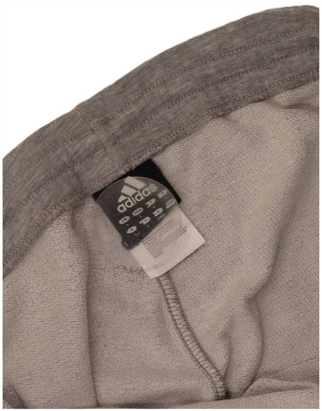 Calças de treino masculinas Adidas Joggers grandes de algodão cinza