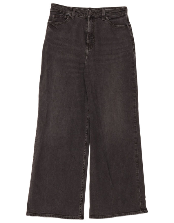 Calça jeans feminina Lee cintura alta larga W30 L28 algodão preto