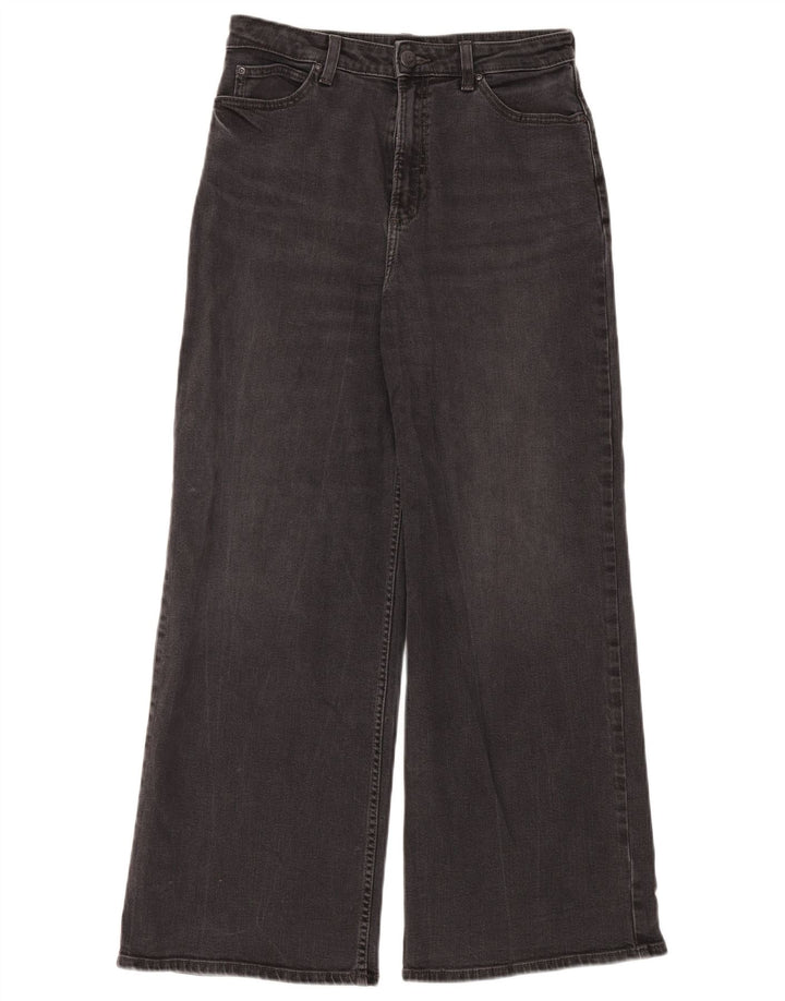 Calça jeans feminina Lee cintura alta larga W30 L28 algodão preto