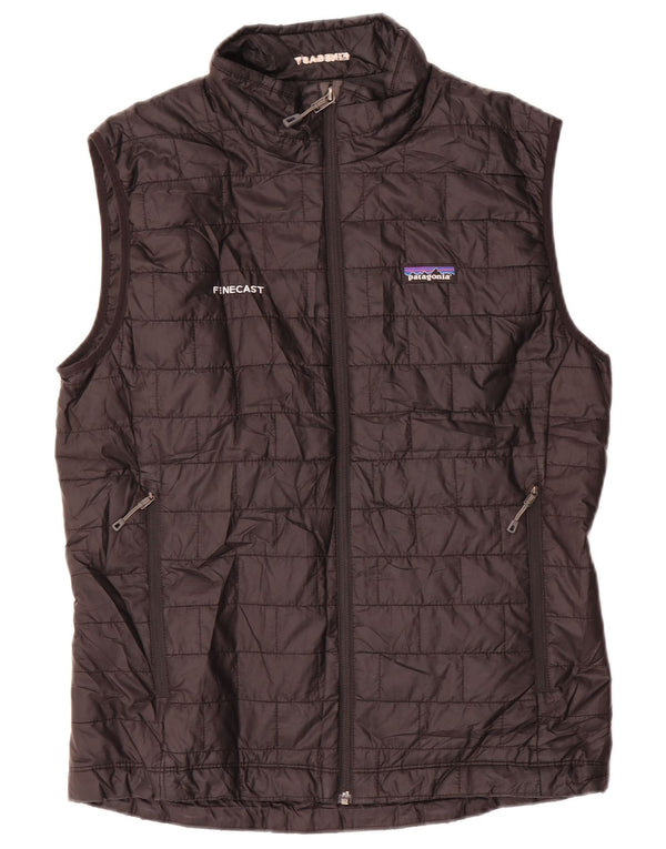 Patagonia Mens Padded Gilet UK 38 Medium Black Polyester