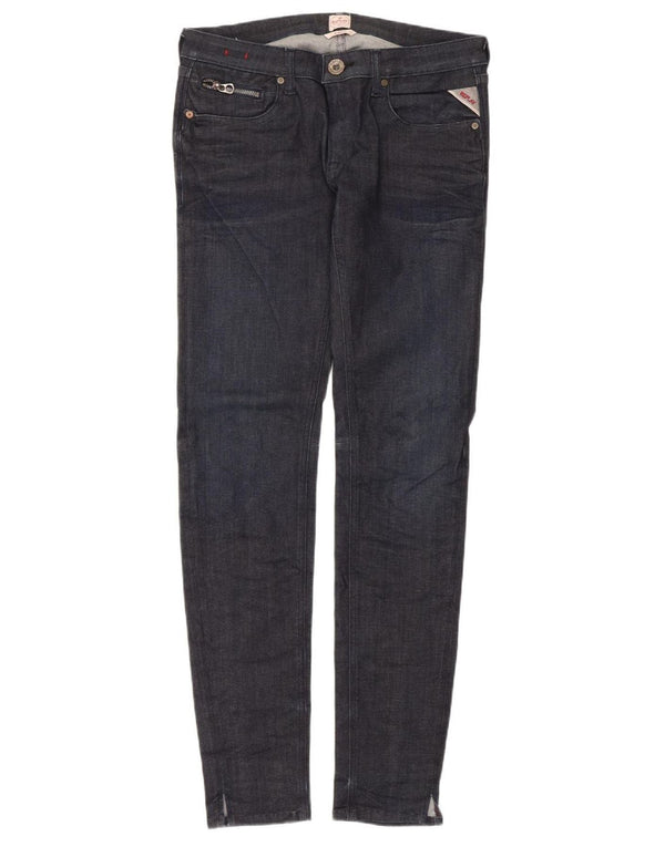Replay Mens Alanies Skinny Jeans W31 L32 Azul Marinho Algodão