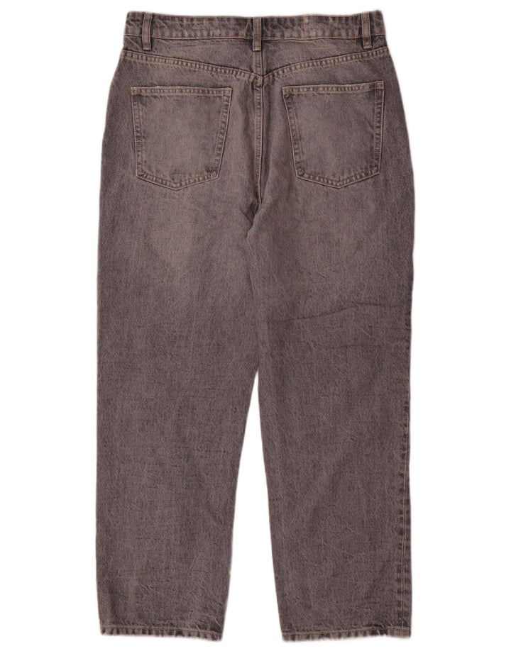 Calça jeans reta feminina Zara EU 42 grande W32 L27 cinza