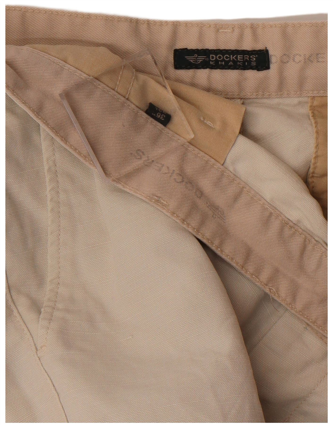 Calça chino masculina DOCKERS cáqui reta W36 L29 bege