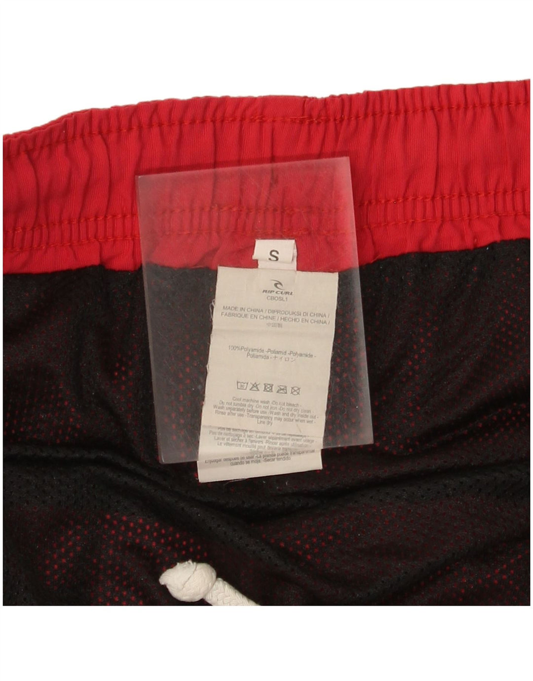 Shorts de natação masculino Rip Curl pequeno vermelho poliamida