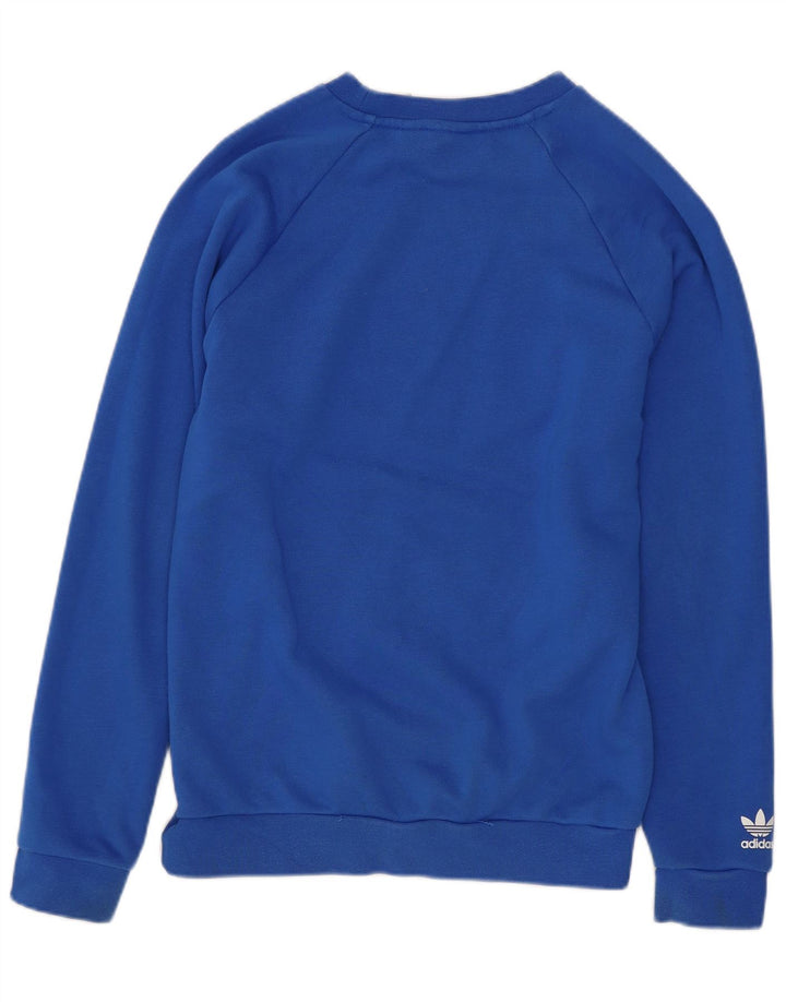 Adidas Meninos Graphic Sweatshirt Jumper 11-12 Anos Azul Crosta