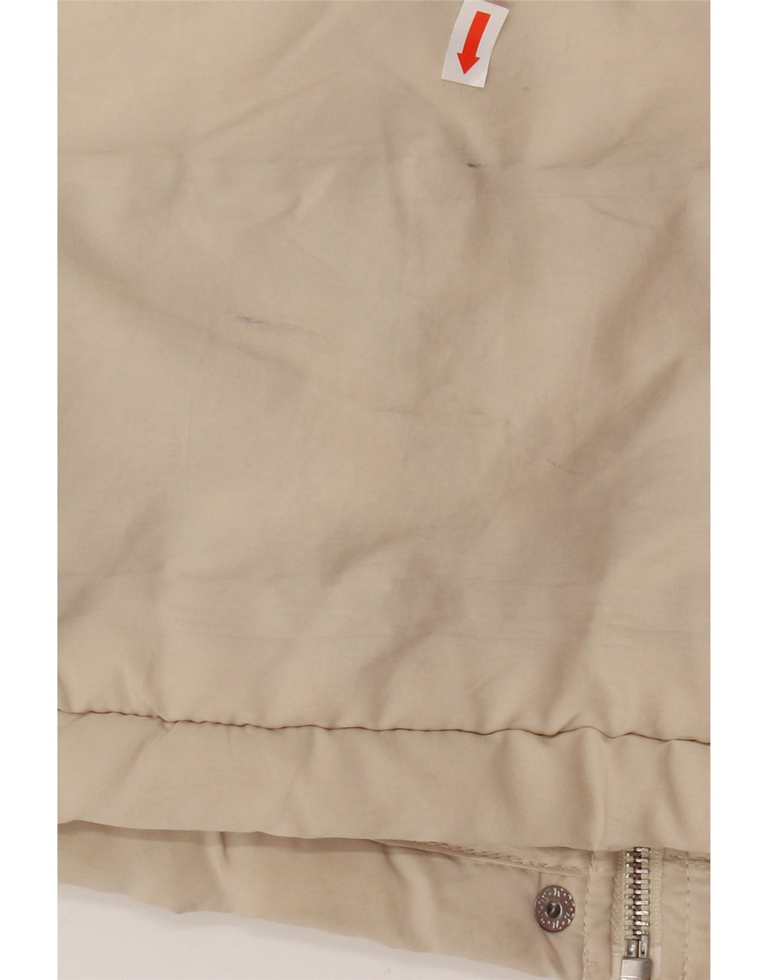 Casaco acolchoado sem mangas com capuz grande ZARA Reino Unido 6 XS bege