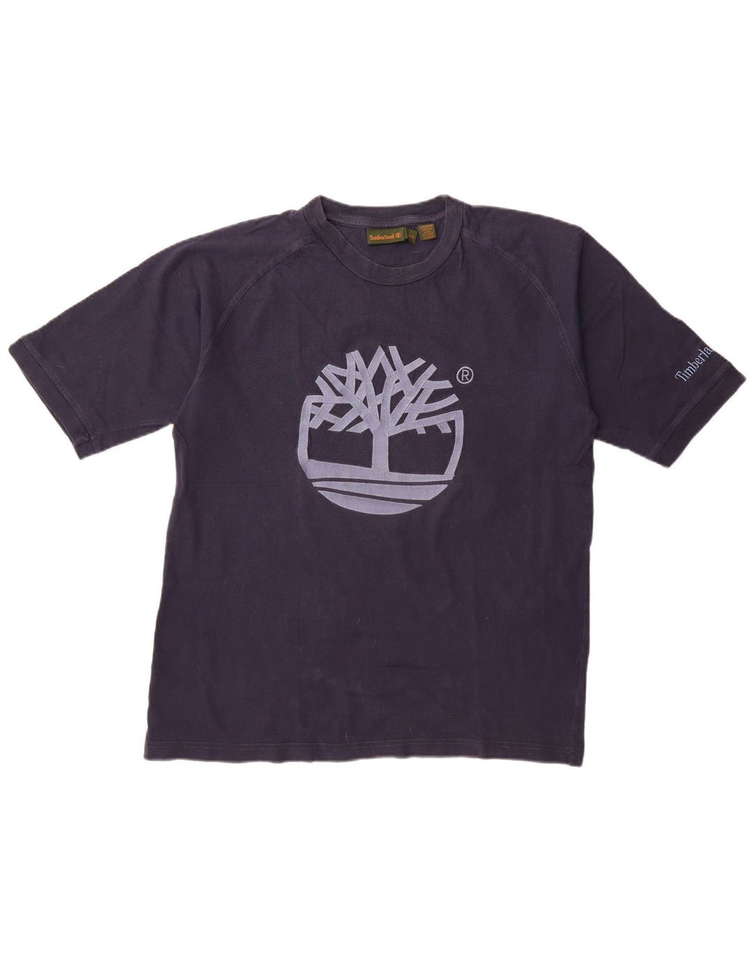 Camiseta masculina gráfica TIMBERLAND grande algodão azul marinho