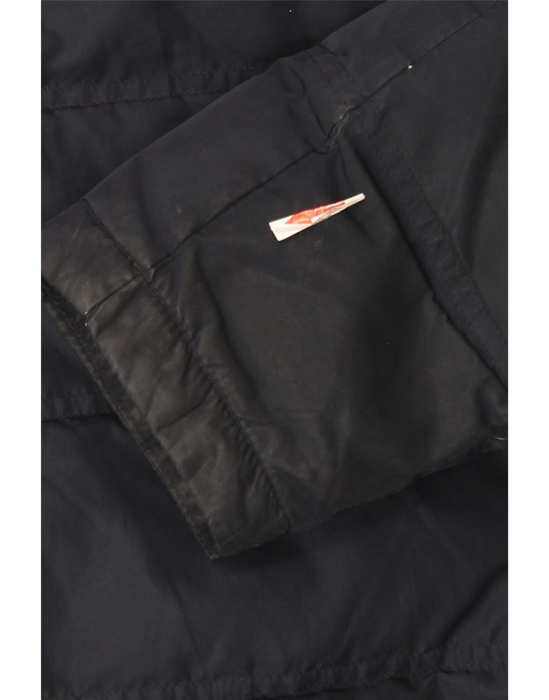 Jaqueta masculina acolchoada com capuz Michael Kors Reino Unido 38 poliéster azul marinho médio